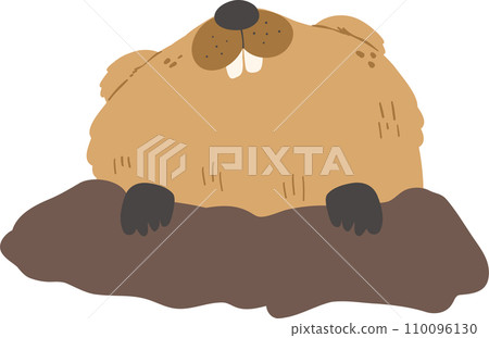 Cute Groundhog illustration Cute Groundhog illustration 110096130
