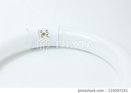 Fluorescent tube, fluorescent lamp, circular fluorescent lamp, electricity, glass tube, glass, circle, light, light, energy 110097281