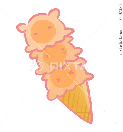 Mendako 3-tier ice cream Mendako 3-tier ice cream 110097386