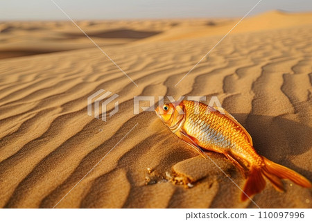 a fish in the desert a fish in the desert 110097996