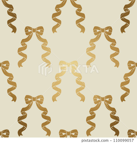 古董金絲帶無縫圖案 110099057