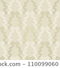 古色古香的白色絲帶無縫圖案 110099060