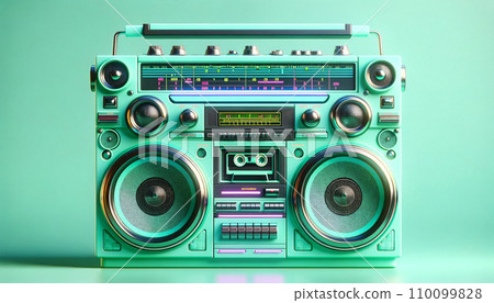 復古收音機和卡式錄音帶 Boombox 復古收音機和卡式錄音帶 Boombox 110099828
