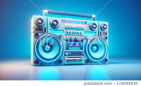 復古收音機和卡式錄音帶 Boombox 復古收音機和卡式錄音帶 Boombox 110099830