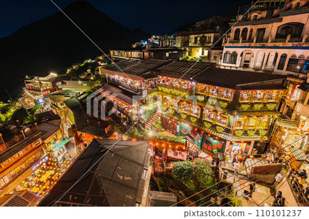 Jiufen at night, Taiwan Jiufen at night, Taiwan 110101237