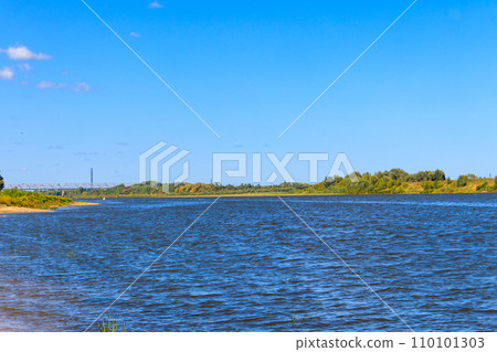 View of the Oka river in Russia View of the Oka river in Russia 110101303