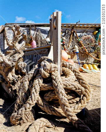 Fisherman's house with and fishing gear - Punta de Jandia Fuerteventura 110101353