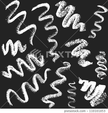 Hand drawn pencil textures. Crayon paint scratch lines, dots. Vector stock grunge doodle scrawl isolated for design template highlight text, illustration or abstract background. EPS10 110101853