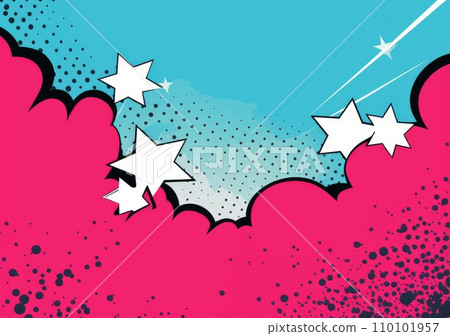 High quality comic book style background, halftone print texture. Pop art. High quality comic book style background, halftone print texture. Pop art. 110101957