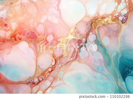 marble ink abstract art. High resolution photograph from exemplary original painting 110102286