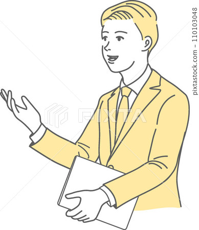 Business Person Male Proposal Yellow Business Person Male Proposal Yellow 110103048