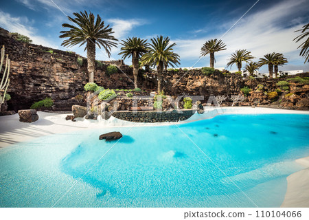 Jameos del Agua pool, Lanzarote Jameos del Agua pool, Lanzarote 110104066