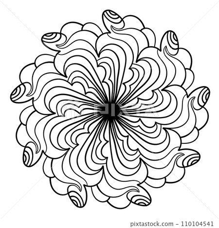 Abstract doodle ornament. Vector design element. 110104541