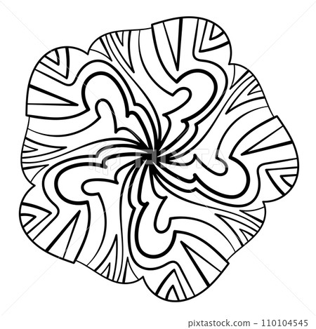 Abstract doodle ornament. Vector design element. 110104545