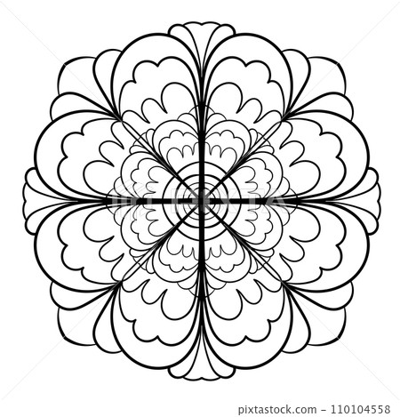 Abstract doodle ornament. Vector design element. Abstract doodle ornament. Vector design element. 110104558