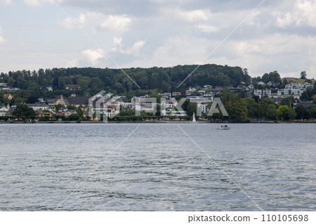 View of the city of Gmunden from Lake Traunsee View of the city of Gmunden from Lake Traunsee 110105698