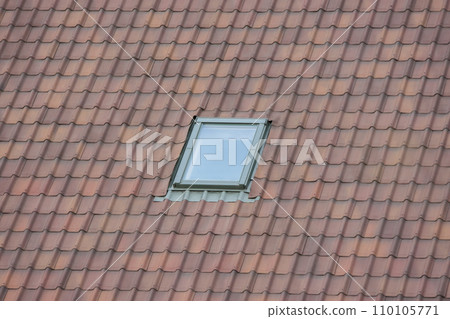 Roof window on metal roof 110105771
