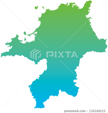 Fukuoka prefecture tourism map icon 110109125