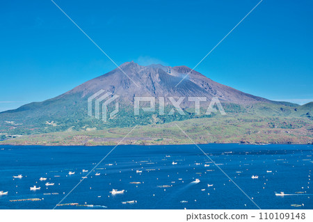 【協和天文台的櫻島】鹿兒島縣垂水市海瀉市 【協和天文台的櫻島】鹿兒島縣垂水市海瀉市 110109148