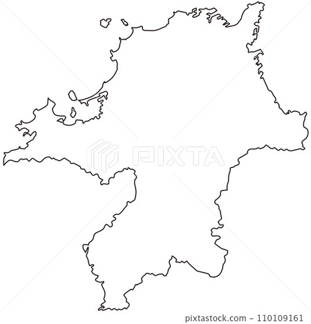 Fukuoka prefecture tourism map icon 110109161