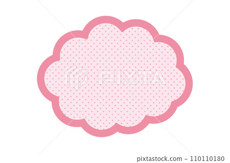 pink speech bubble frame 110110180