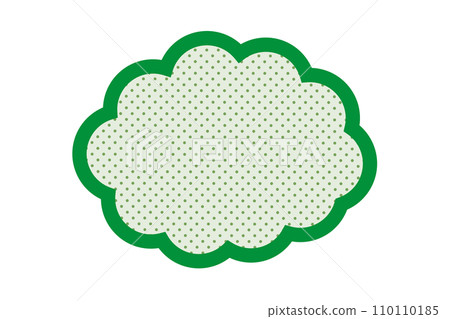 green speech bubble frame 110110185