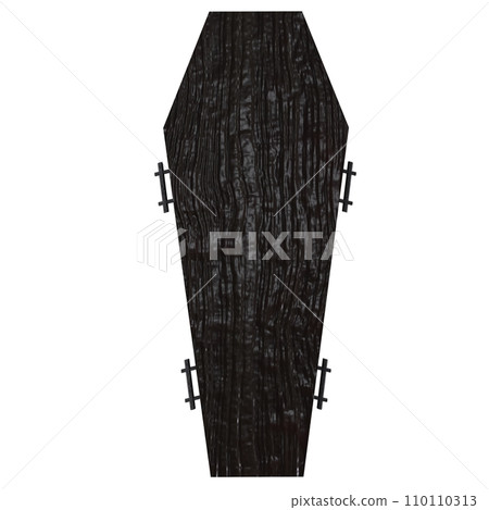 Coffin isolated on white background Coffin isolated on white background 110110313