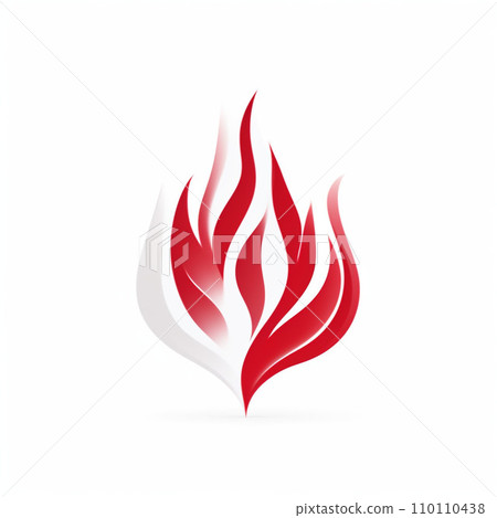 simple flame illustration 110110438