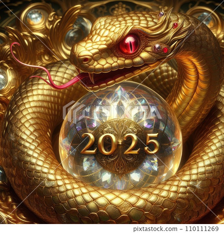 2025 Snake year theme  110111269