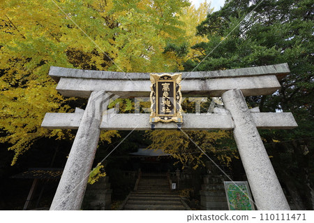 八幡山，八幡神社，秋天的石清水八幡神社，神德，行走， 110111471