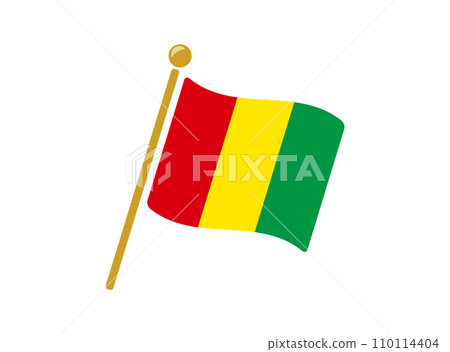 幾內亞國旗圖標矢量圖 110114404