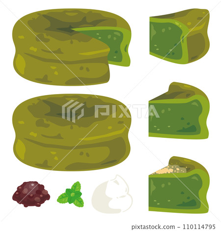 Matcha gateau chocolate set 110114795
