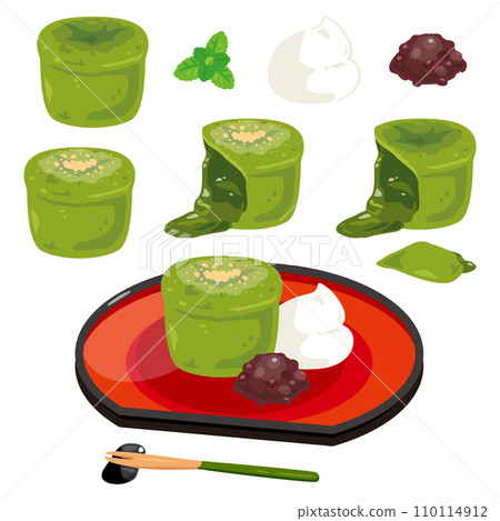 Matcha fondant chocolate set 110114912