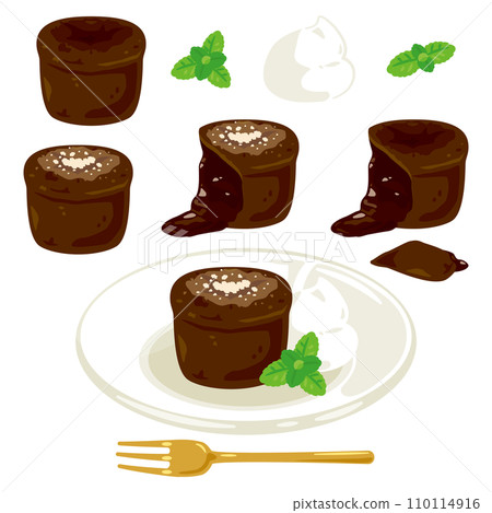 fondant chocolate set fondant chocolate set 110114916