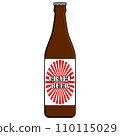 流行可愛的瓶裝啤酒插畫 110115029