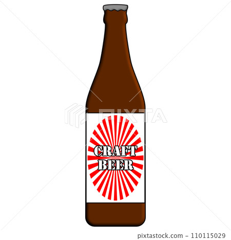 流行可愛的瓶裝啤酒插畫 流行可愛的瓶裝啤酒插畫 110115029