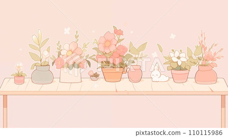 花壁紙材質 110115986