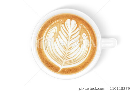 Cafe latte illustration realistic Cafe latte illustration realistic 110118279