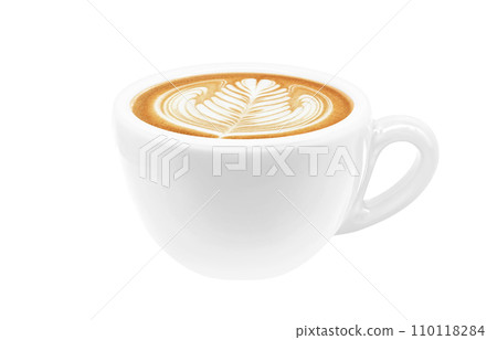 Cafe latte illustration realistic 110118284