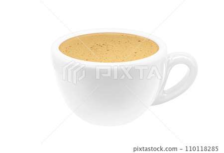 Cafe au lait illustration realistic 110118285