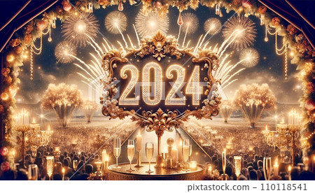 New Year/2024/Happy New Year “AI generated image” 110118541
