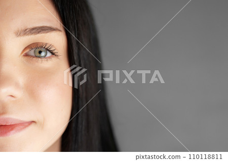 Close up  portrait of a young girl 110118811