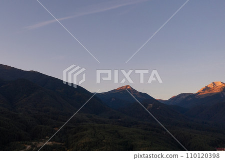 Bulgarian sunrise landscape in Pirin mountains Bulgarian sunrise landscape in Pirin mountains 110120398