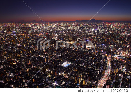 Night view seen from Tokyo Sky Tree 110120410