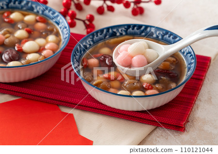 湯圓 冬至 紅色 白色 粉色 Tang yuan タンユエン 団子 110121044