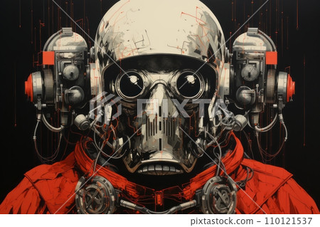 Futuristic Spaceship Pilot Creative Illustration AI Image 2 Futuristic Spaceship Pilot Creative Illustration AI Image 2 110121537