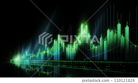 green stocks graph 110121828