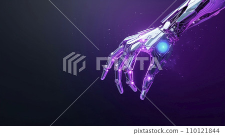 artificial intelligence hand artificial intelligence hand 110121844