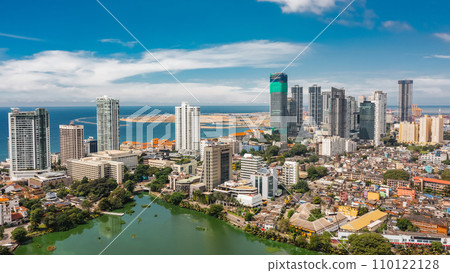 Aerial view of Colombo city Aerial view of Colombo city 110122128