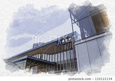 水彩風格福井市 JR福井站東口 福井縣福井市 110122134